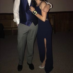 Navy Blue Prom Dress